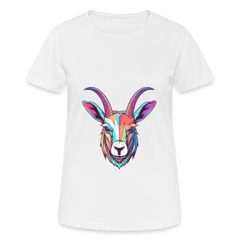 Oryx Aquarelle Colorée Dessin Animé Kawaii Animal - T-shirt respirant Femme - blanc - Devant - AI Model Female 172 dark (172cm)