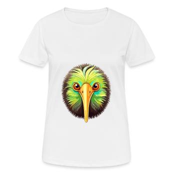 Kiwi Haustier Buntes Aquarell Cartoon Kawaii Tier - Frauen T-Shirt atmungsaktiv - Weiß - Vorne - AI Model Female 172 dark (172cm)