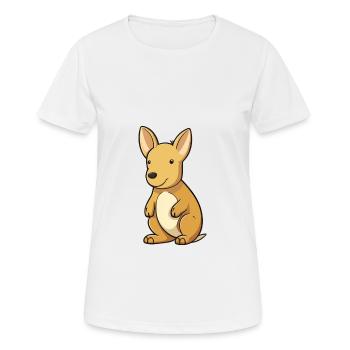 Aardvark Cute Cartoon Kawaii Watercolor Animal Pet - Women's Breathable T-Shirt - white - Front - AI Model Female 172 dark (172cm)