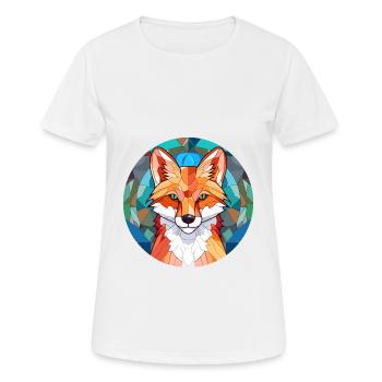 Fuchs Buntes Buntes Karikatur Kawaii Tier - Frauen T-Shirt atmungsaktiv - Weiß - Vorne - AI Model Female 172 dark (172cm)