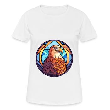 Hawk Buntes Buntes Cartoon-Kawaii-Tier - Frauen T-Shirt atmungsaktiv - Weiß - Vorne - AI Model Female 172 dark (172cm)