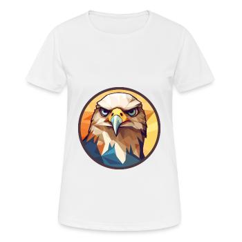 Hawk Buntes Buntes Cartoon-Kawaii-Tier - Frauen T-Shirt atmungsaktiv - Weiß - Vorne - AI Model Female 172 dark (172cm)