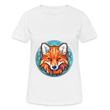 Fuchs Buntes Buntes Karikatur Kawaii Tier - Frauen T-Shirt atmungsaktiv - Weiß - Vorne - AI Model Female 172 dark (172cm)