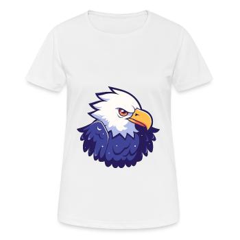 Adler Niedlich Glücklich Kawaii Cartoon Clipart Tier - Frauen T-Shirt atmungsaktiv - Weiß - Vorne - AI Model Female 172 dark (172cm)