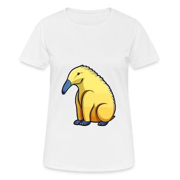 Ameisenbär Niedlich Glücklich Kawaii Cartoon Clipart Tier - Frauen T-Shirt atmungsaktiv - Weiß - Vorne - AI Model Female 172 dark (172cm)