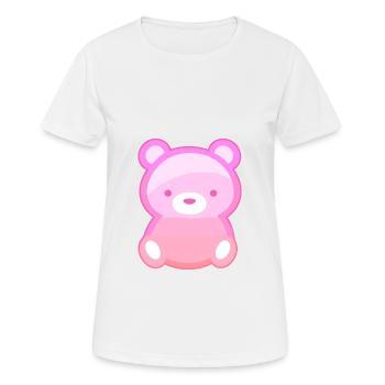 Bär Niedlich Glücklich Kawaii Cartoon Clipart Tier - Frauen T-Shirt atmungsaktiv - Weiß - Vorne - AI Model Female 172 dark (172cm)