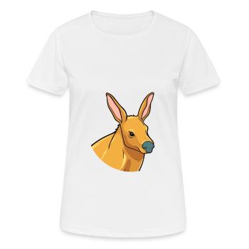 Aardvark Cute Happy Kawaii Cartoon Clipart Animal - Women's Breathable T-Shirt - white - Front - AI Model Female 172 dark (172cm)