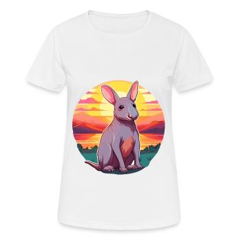 Aardvark Colorful Watercolor Cartoon Kawaii Animal - Women's Breathable T-Shirt - white - Front - AI Model Female 172 dark (172cm)