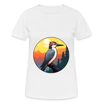 Pic Aquarelle Colorée Dessin Animé Kawaii Pet - T-shirt respirant Femme - blanc - Devant - AI Model Female 172 dark (172cm)