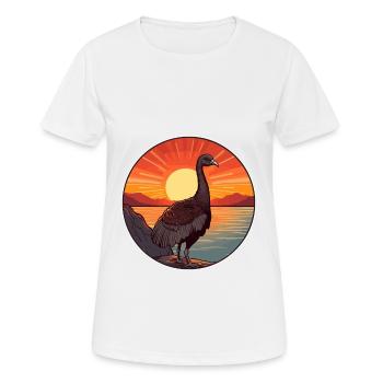 Turkey Pet Colorful Watercolor Cartoon Kawaii Pet - Women's Breathable T-Shirt - white - Front - AI Model Female 172 dark (172cm)