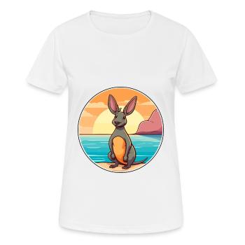 Aardvark Watercolor Cartoon Kawaii Clipart Animal - Women's Breathable T-Shirt - white - Front - AI Model Female 172 dark (172cm)