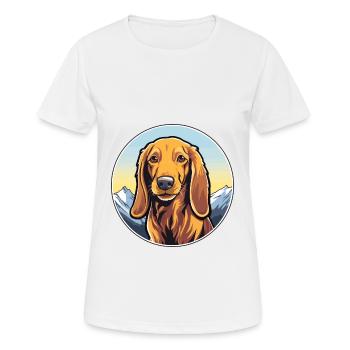 Alpine Dachsbracke Dog Breed Cartoon Kawaii Waterc - Women's Breathable T-Shirt - white - Front - AI Model Female 172 dark (172cm)