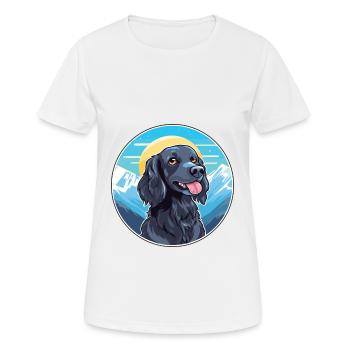 Blue Picardy Spaniel Dog Breed Cartoon Kawaii Wate - Women's Breathable T-Shirt - white - Front - AI Model Female 172 dark (172cm)
