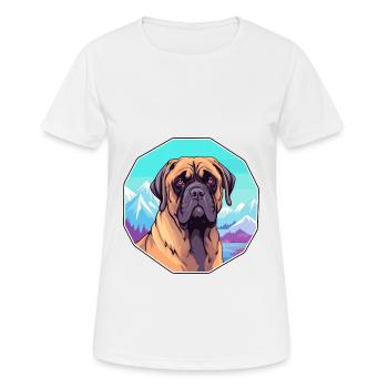 Brasilianische Dogge Hunderasse Cartoon Kawaii Waterco - Frauen T-Shirt atmungsaktiv - Weiß - Vorne - AI Model Female 172 dark (172cm)
