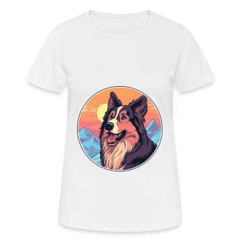 Carpates Berger Chien Race Cartoon Kawaii Eau - T-shirt respirant Femme - blanc - Devant - AI Model Female 172 dark (172cm)