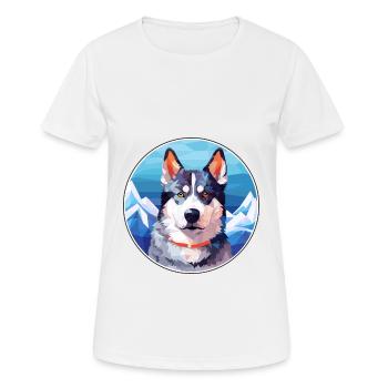 Cao De Seo Miguel Race De Chien Cartoon Kawaii Waterco - T-shirt respirant Femme - blanc - Devant - AI Model Female 172 dark (172cm)