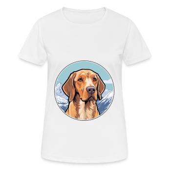 Danish Broholmer Dog Breed Cartoon Kawaii Watercol - Women's Breathable T-Shirt - white - Front - AI Model Female 172 dark (172cm)