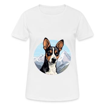 Decker Ratte Terrier Hunderasse Cartoon Kawaii Waterc - Frauen T-Shirt atmungsaktiv - Weiß - Vorne - AI Model Female 172 dark (172cm)