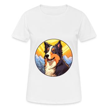 Georgischer Schäferhund Rasse Cartoon Kawaii Waterco - Frauen T-Shirt atmungsaktiv - Weiß - Vorne - AI Model Female 172 dark (172cm)