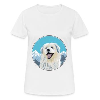 Himalayan Sheepdog Dog Breed Cartoon Kawaii Waterc - Women's Breathable T-Shirt - white - Front - AI Model Female 172 dark (172cm)