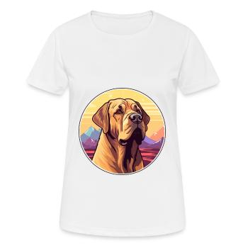 Mallorca Mastiff Dog Breed Cartoon Kawaii Watercol - Women's Breathable T-Shirt - white - Front - AI Model Female 172 dark (172cm)