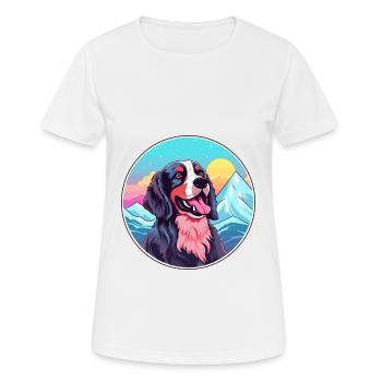 Porzellan Hunderasse Cartoon Kawaii Aquarell - Frauen T-Shirt atmungsaktiv - Weiß - Vorne - AI Model Female 172 dark (172cm)