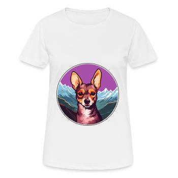 Peruvian Inca Orchid Dog Breed Cartoon Kawaii Wate - Women's Breathable T-Shirt - white - Front - AI Model Female 172 dark (172cm)