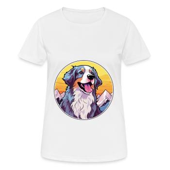 Perro de Presa Mallorquinische Hunderasse Cartoon Kawaii - Frauen T-Shirt atmungsaktiv - Weiß - Vorne - AI Model Female 172 dark (172cm)