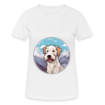 Sealyham Terrier Dog Breed Cartoon Kawaii Watercol - Women's Breathable T-Shirt - white - Front - AI Model Female 172 dark (172cm)