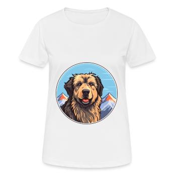 Tahltan Bear Dog Breed Cartoon Kawaii Watercolor - Women's Breathable T-Shirt - white - Front - AI Model Female 172 dark (172cm)