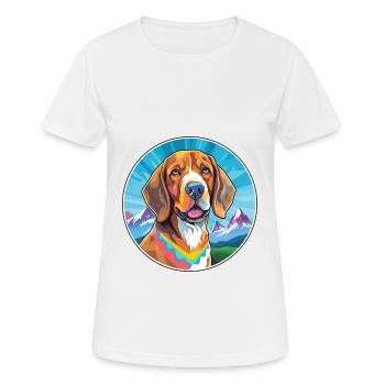 Bavarian Mountain Hound Dog Breed Cartoon Kawaii W - Women's Breathable T-Shirt - white - Front - AI Model Female 172 dark (172cm)