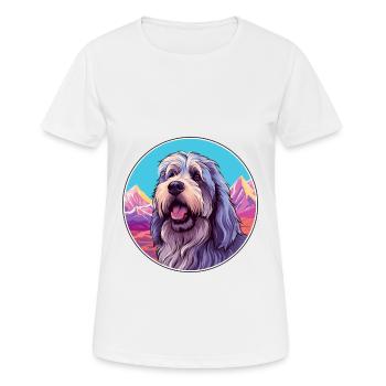 Bergamasco Schäferhund Rasse Cartoon Kawaii Wasser - Frauen T-Shirt atmungsaktiv - Weiß - Vorne - AI Model Female 172 dark (172cm)
