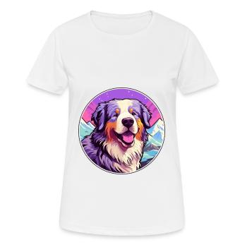 Carpates Berger Chien Race Cartoon Kawaii Eau - T-shirt respirant Femme - blanc - Devant - AI Model Female 172 dark (172cm)