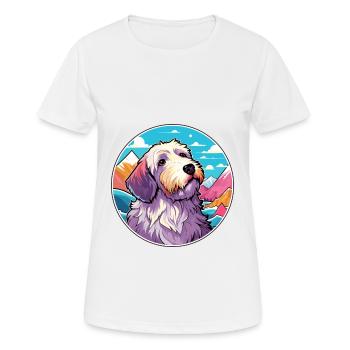 Sealyham Terrier Dog Breed Cartoon Kawaii Watercol - Women's Breathable T-Shirt - white - Front - AI Model Female 172 dark (172cm)