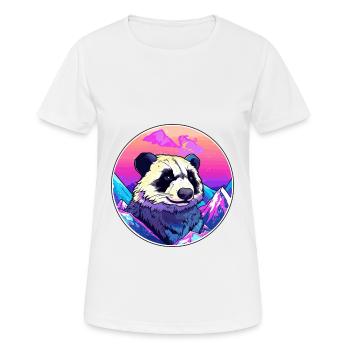 Blaireau Aquarelle Dessin Animé Kawaii Animal De Compagnie Colorf - T-shirt respirant Femme - blanc - Devant - AI Model Female 172 dark (172cm)