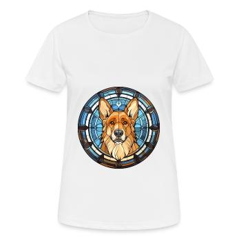 Karpatenschäferhund Rasse Buntglas Farbe - Frauen T-Shirt atmungsaktiv - Weiß - Vorne - AI Model Female 172 dark (172cm)