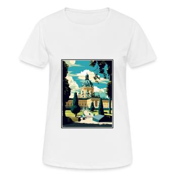 Melk Austria Vintage Reiseposter WPA Souvenir - Frauen T-Shirt atmungsaktiv - Weiß - Vorne - AI Model Female 172 dark (172cm)