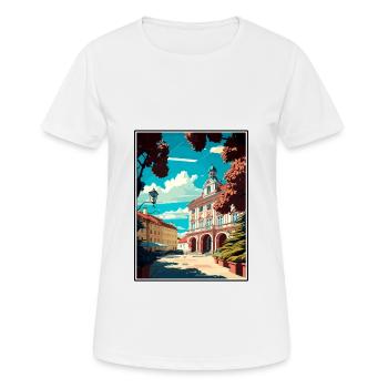 Eisenstadt Autriche Vintage voyage affiche Souvenir - T-shirt respirant Femme - blanc - Devant - AI Model Female 172 dark (172cm)
