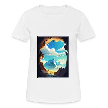 Eisriesenwelt Autriche Vintage Affiche de voyage WPA - T-shirt respirant Femme - blanc - Devant - AI Model Female 172 dark (172cm)