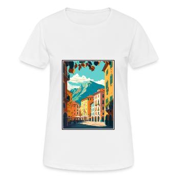 Trient Italien Dekoration Vintage Reiseposter WPA - Frauen T-Shirt atmungsaktiv - Weiß - Vorne - AI Model Female 172 dark (172cm)