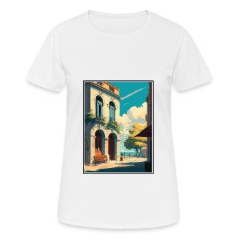 Arles France Vintage Travel Poster WPA Souvenir - Women's Breathable T-Shirt - white - Front - AI Model Female 172 dark (172cm)