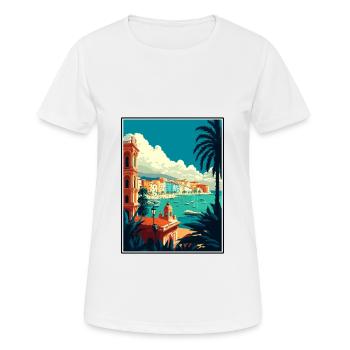 Syrakus Italien Vintage Reiseposter WPA Souvenir - Frauen T-Shirt atmungsaktiv - Weiß - Vorne - AI Model Female 172 dark (172cm)