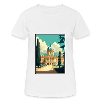 Potsdam Germany Vintage Travel Poster WPA Souvenir - Women's Breathable T-Shirt - white - Front - AI Model Female 172 dark (172cm)