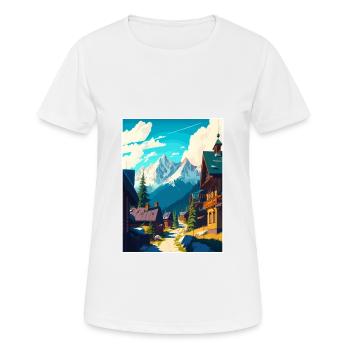 Zakopane Polen Polnisches Vintage-Reiseposter WPA - Frauen T-Shirt atmungsaktiv - Weiß - Vorne - AI Model Female 172 dark (172cm)