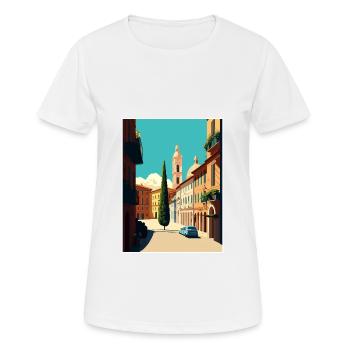 Modena Italien Vintage Reiseposter WPA Souvenir - Frauen T-Shirt atmungsaktiv - Weiß - Vorne - AI Model Female 172 dark (172cm)