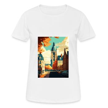 Maastricht Niederlande Vintage Reiseposter WPA - Frauen T-Shirt atmungsaktiv - Weiß - Vorne - AI Model Female 172 dark (172cm)