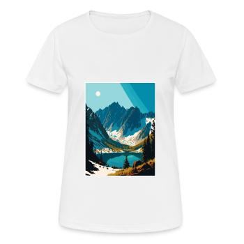 Berge Polen Vintage Reise Poster WPA - Frauen T-Shirt atmungsaktiv - Weiß - Vorne - AI Model Female 172 dark (172cm)