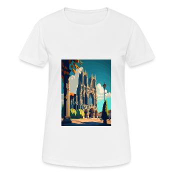 Reims Frankreich Vintage Reiseposter WPA Souvenir - Frauen T-Shirt atmungsaktiv - Weiß - Vorne - AI Model Female 172 dark (172cm)