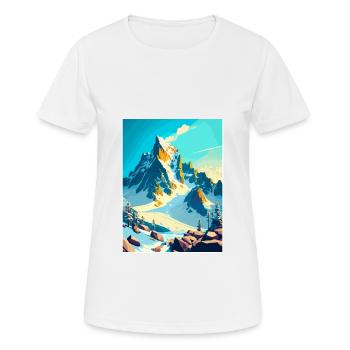 Dachstein Austria Doher Vintage Reiseposter WPA - Frauen T-Shirt atmungsaktiv - Weiß - Vorne - AI Model Female 172 dark (172cm)