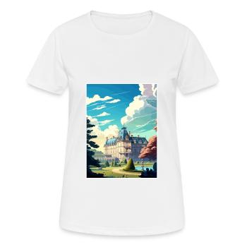 Fontainebleau Frankreich Vintage Reiseposter WPA Kunst - Frauen T-Shirt atmungsaktiv - Weiß - Vorne - AI Model Female 172 dark (172cm)